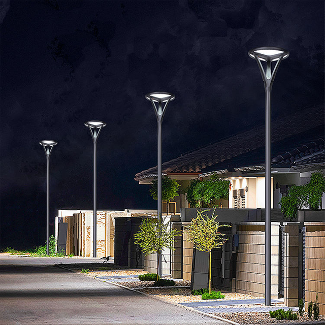 Fabricante de luz LED h&iacute;brida solar e AC para jardim para projetos externos SL-109